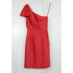 Red ANTONIO MELANI dress one shoulder satin dress